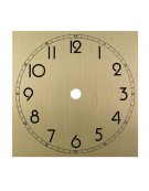 Brass Clock Face Square 12cm
