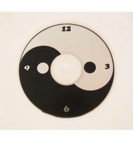 CD Clock Face - Black & White