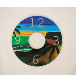 CD Clock Face - Beach