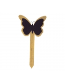 Wooden Stick Butterfly Blackboard 11.5x22cm