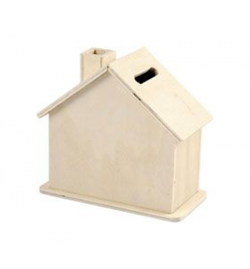 Wooden Money Box 10.1x10x5.4cm